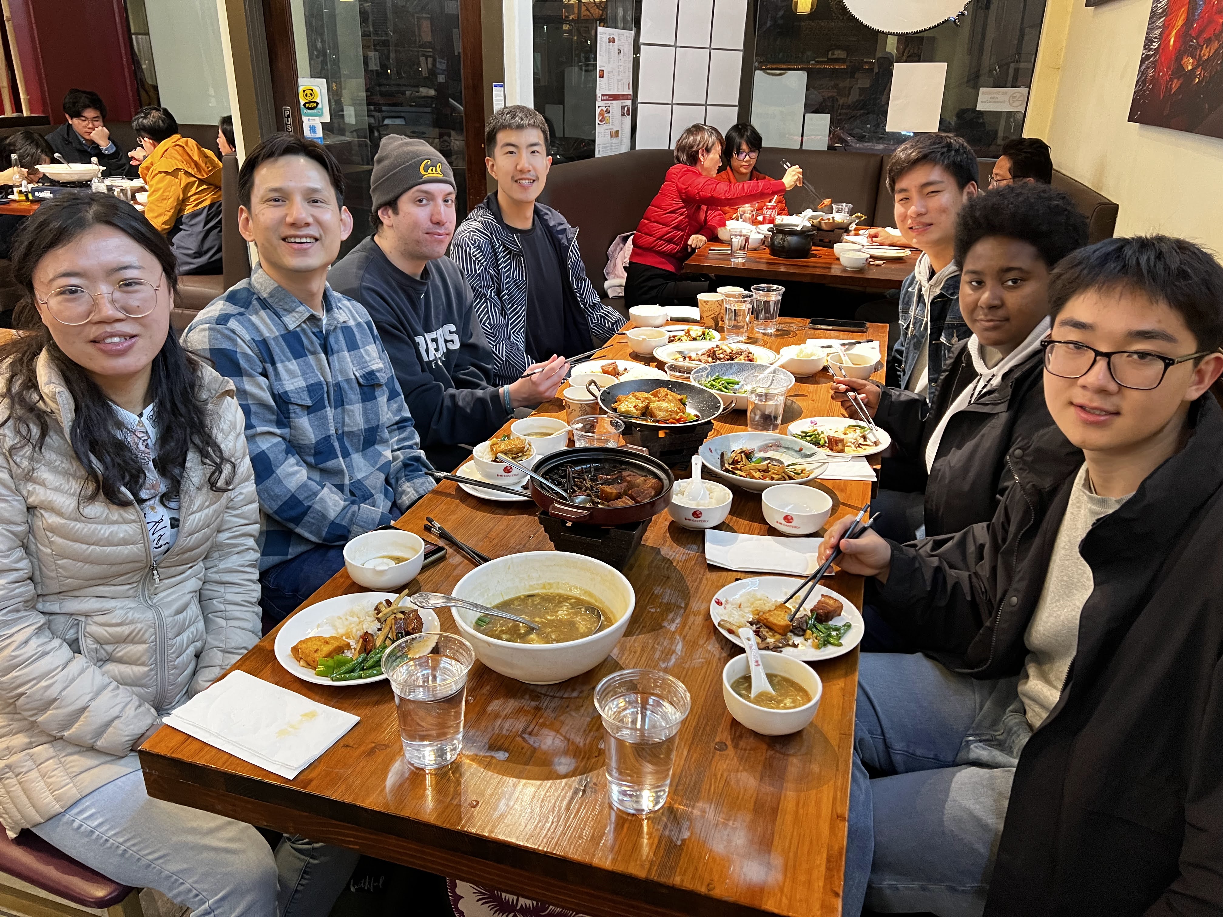 Young Disciples members sharing a meal together
